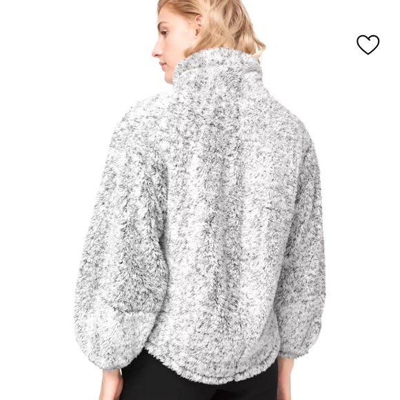 Lululemon Warm Restore Pullover Sherpa - Heathered White - Picture 4 of 8